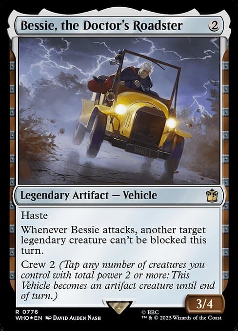 Bessie, the Doctor's Roadster from Doctor Who (Rare)