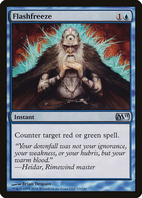 Flashfreeze from Magic 2011 (Uncommon)