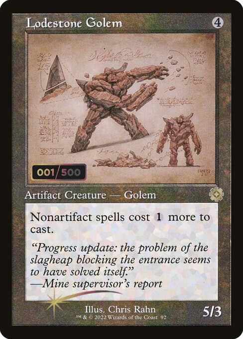 Lodestone Golem from The Brothers' War Retro Artifacts (Rare)