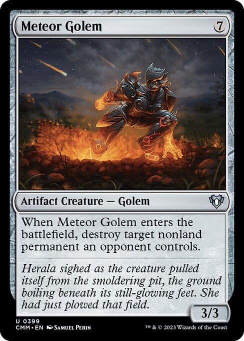 Meteor Golem from Commander Masters (Uncommon)
