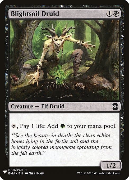 Blightsoil Druid from The List (Common)