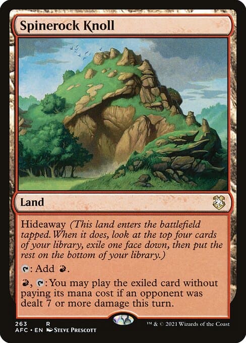 Spinerock Knoll from Forgotten Realms Commander (Rare)
