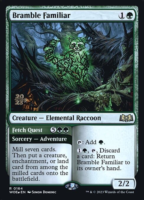 Bramble Familiar // Fetch Quest from Wilds of Eldraine Promos (Rare)