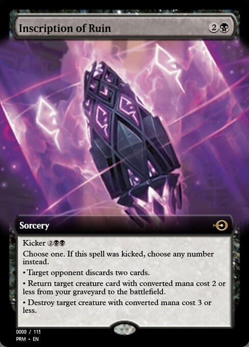 Inscription of Ruin from Magic Online Promos (Rare)