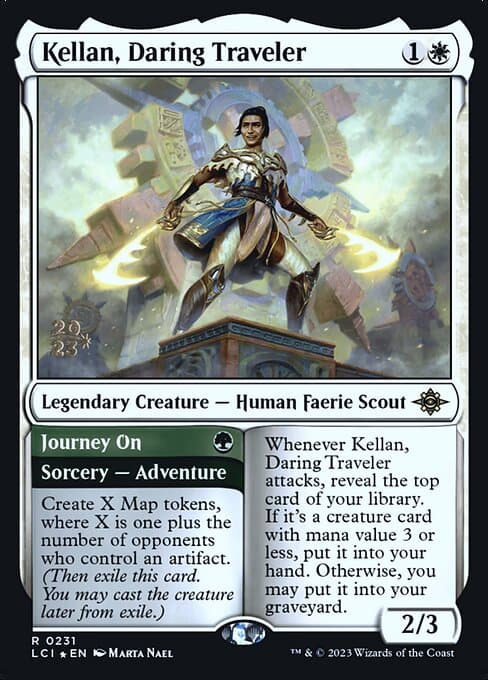 Kellan, Daring Traveler // Journey On from The Lost Caverns of Ixalan Promos (Rare)
