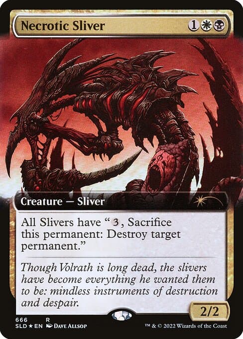 Necrotic Sliver from Secret Lair Drop (Rare)