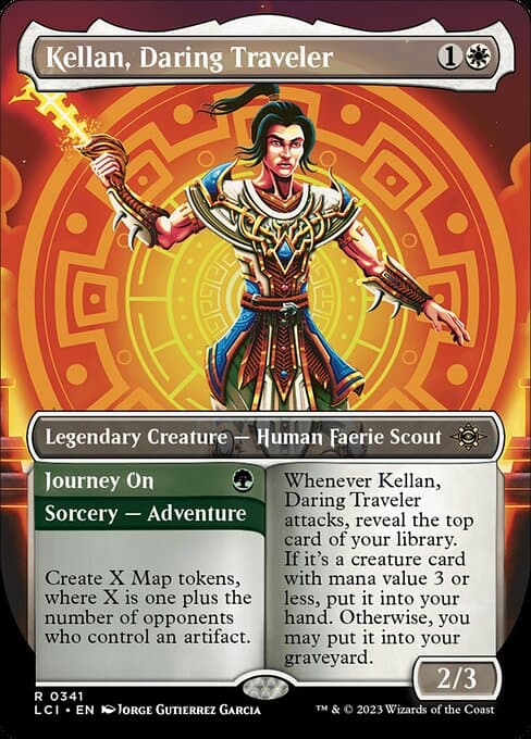 Kellan, Daring Traveler // Journey On from The Lost Caverns of Ixalan (Rare)