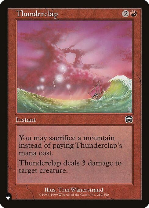 Thunderclap from The List (Common)