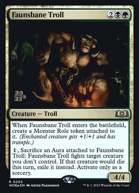 Faunsbane Troll from Wilds of Eldraine Promos (Rare)