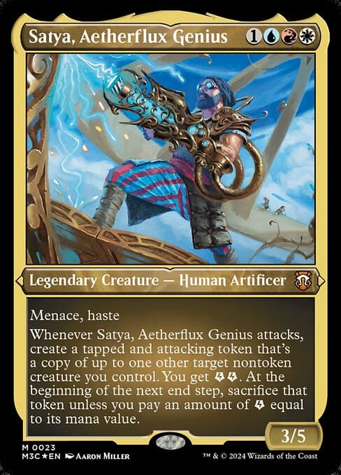 Satya, Aetherflux Genius from Modern Horizons 3 Commander (Mythic)
