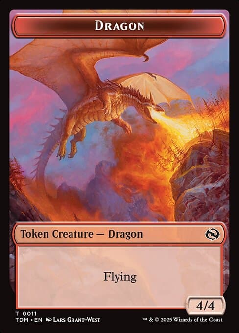 Dragon from Tarkir: Dragonstorm Tokens (Common)