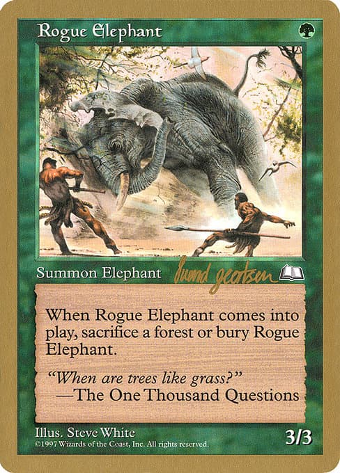 Rogue Elephant from World Championship Decks 1997 (Common)
