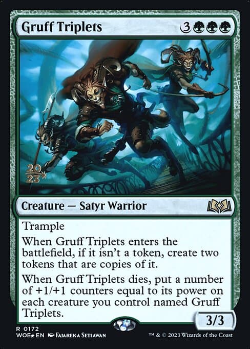 Gruff Triplets from Wilds of Eldraine Promos (Rare)