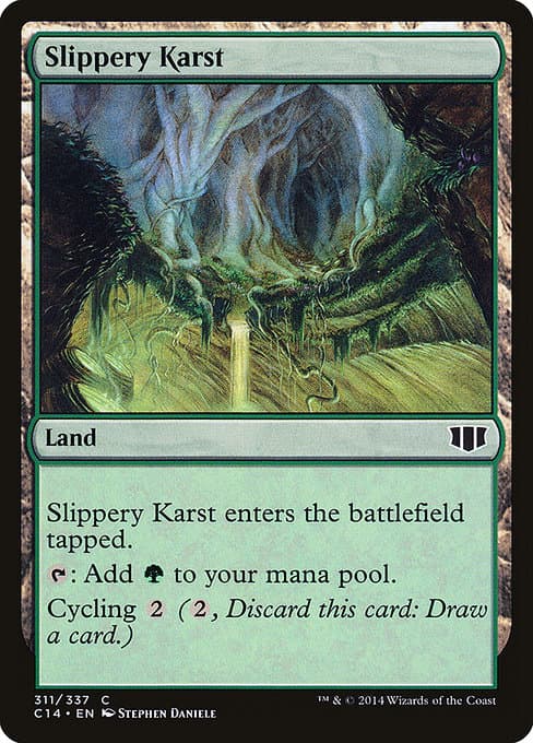 Slippery Karst from Commander 2014 (Common)