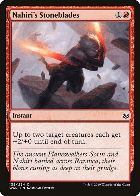Nahiri's Stoneblades from War of the Spark (Common)