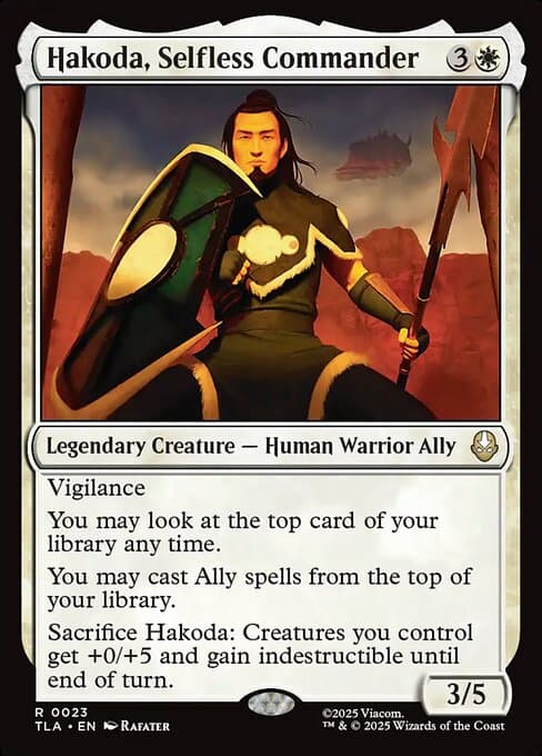 Hakoda, Selfless Commander from Avatar: The Last Airbender (Rare)
