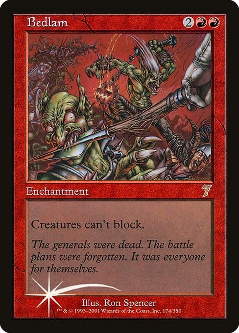 Bedlam from Seventh Edition (Rare)
