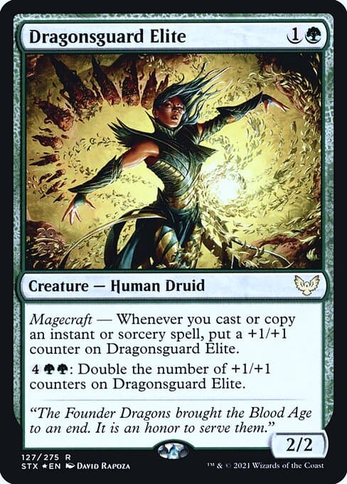 Dragonsguard Elite from Strixhaven: School of Mages Promos (Rare)