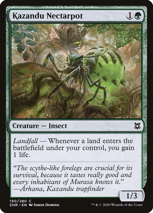 Kazandu Nectarpot from Zendikar Rising (Common)