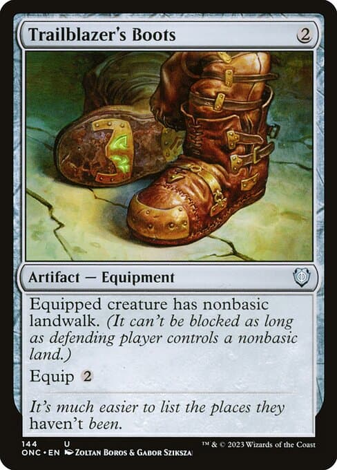 Trailblazer's Boots from Phyrexia: All Will Be One Commander (Uncommon)