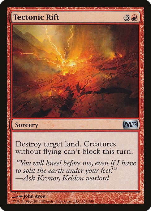 Tectonic Rift from Magic 2012 (Uncommon)