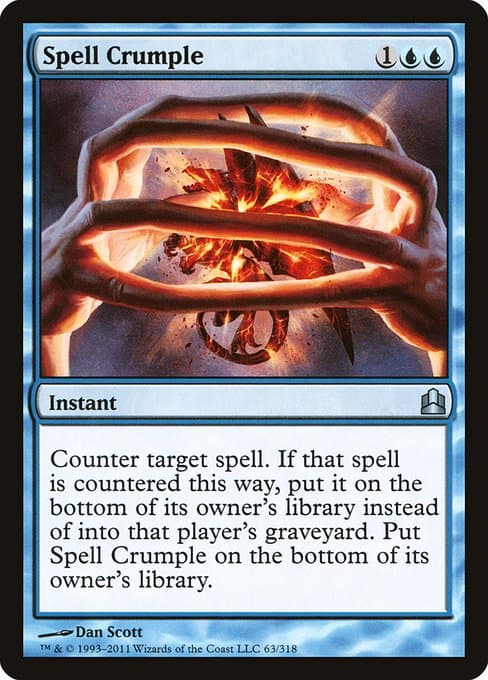 Spell Crumple from Commander 2011 (Uncommon)