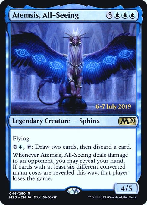 Atemsis, All-Seeing from Core Set 2020 Promos (Rare)