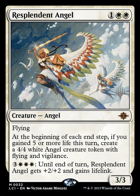 Resplendent Angel from The Lost Caverns of Ixalan Promos (Mythic)