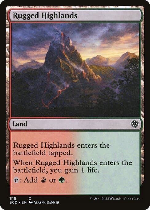 Rugged Highlands from Starter Commander Decks (Common)