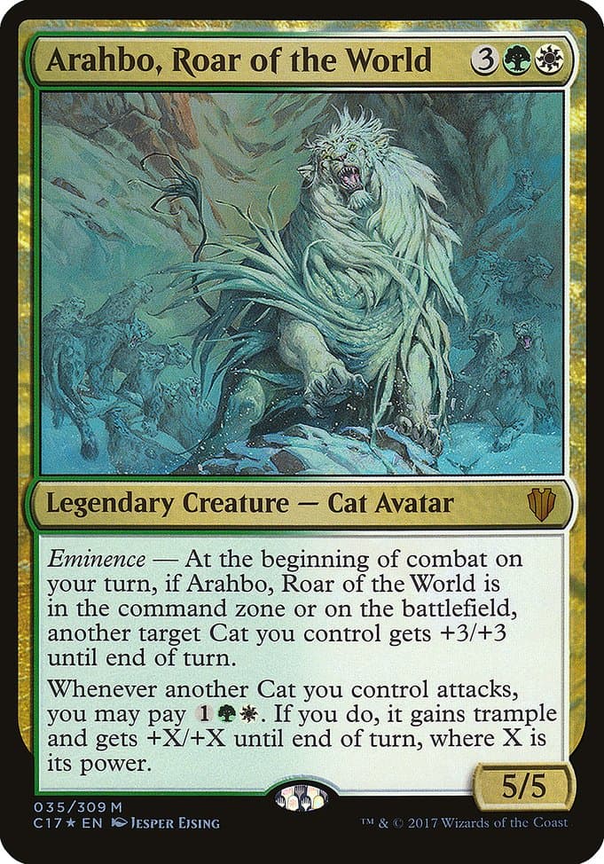 Arahbo, Roar of the World from Commander 2017 Oversized (Mythic)