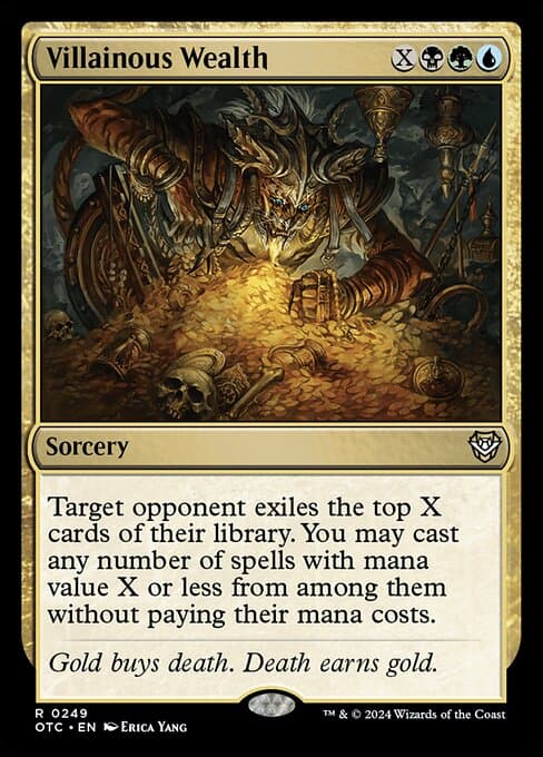 Villainous Wealth from Outlaws of Thunder Junction Commander (Rare)