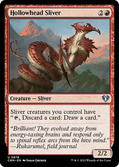 Hollowhead Sliver from Commander Masters (Uncommon)