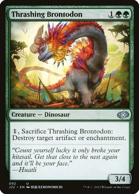 Thrashing Brontodon from Jumpstart 2022 (Uncommon)