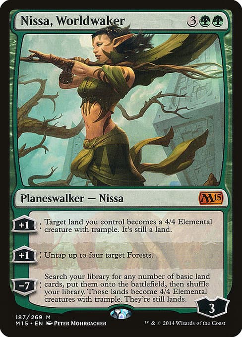 Nissa, Worldwaker from Magic 2015 (Mythic)