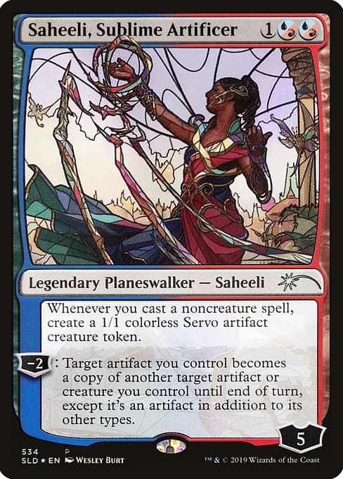 Saheeli, Sublime Artificer from Secret Lair Drop (Uncommon)