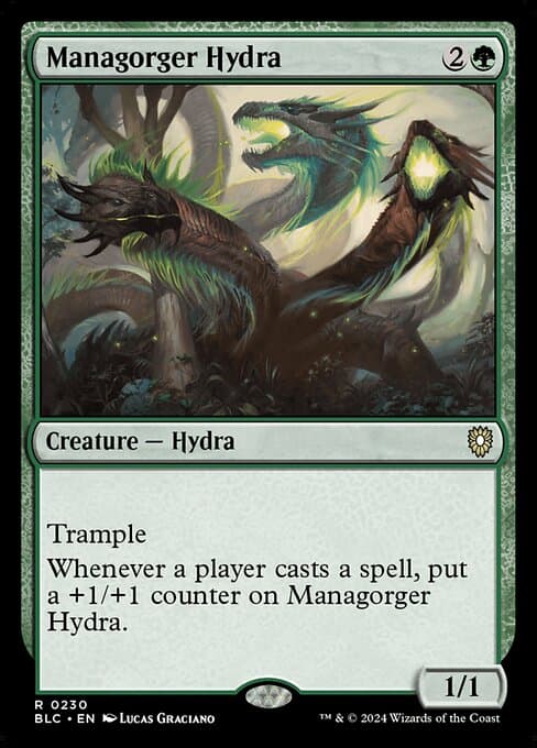 Managorger Hydra from Bloomburrow Commander (Rare)
