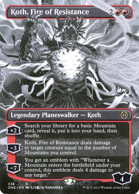 Koth, Fire of Resistance from Phyrexia: All Will Be One (Rare)
