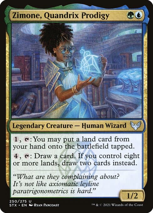 Zimone, Quandrix Prodigy from Strixhaven: School of Mages (Uncommon)