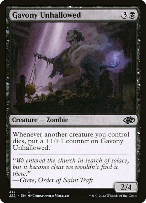 Gavony Unhallowed from Jumpstart 2022 (Common)