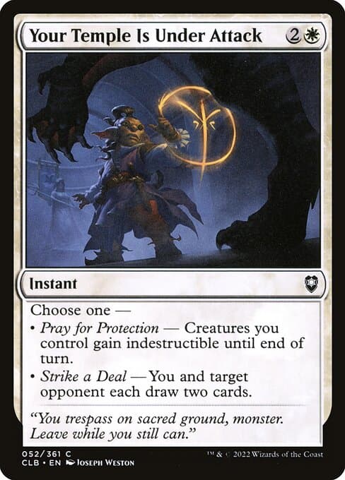 Your Temple Is Under Attack from Commander Legends: Battle for Baldur's Gate (Common)