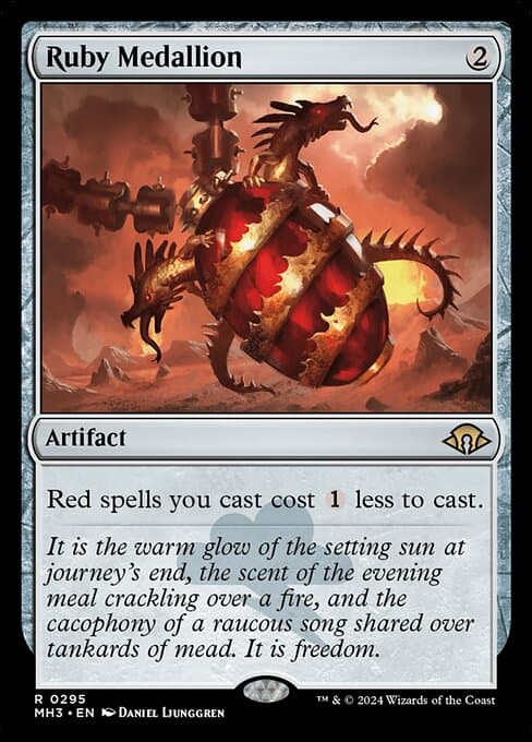 Ruby Medallion from Modern Horizons 3 (Rare)