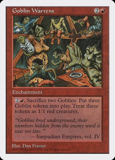 Goblin Warrens from Fifth Edition (Rare)