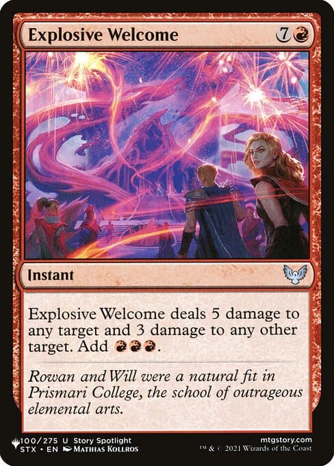 Explosive Welcome from The List (Uncommon)