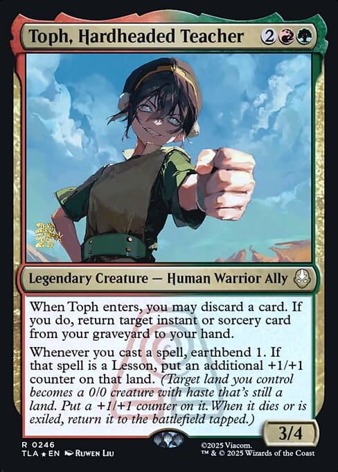Toph, Hardheaded Teacher from Avatar: The Last Airbender Promos (Rare)