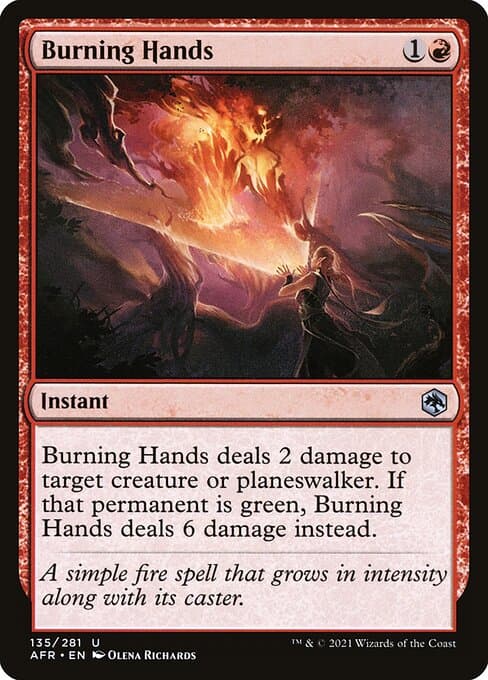 Burning Hands from Adventures in the Forgotten Realms (Uncommon)