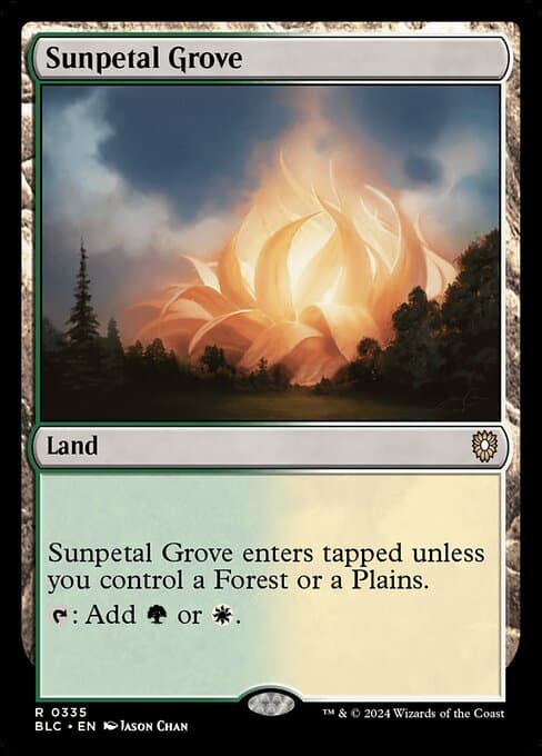 Sunpetal Grove from Bloomburrow Commander (Rare)