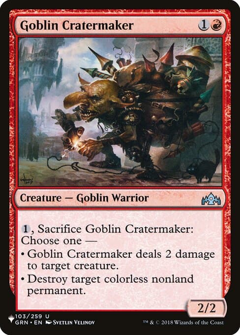 Goblin Cratermaker from The List (Uncommon)
