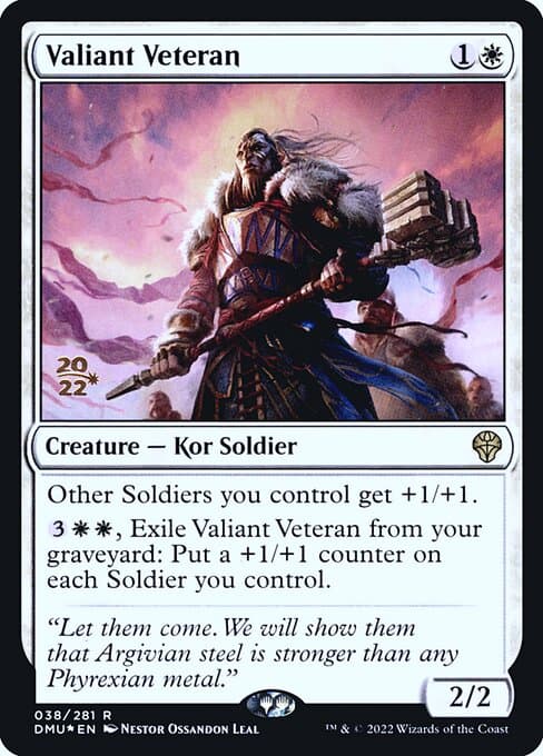 Valiant Veteran from Dominaria United Promos (Rare)