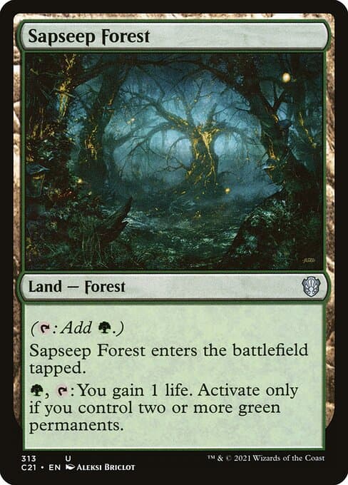 Sapseep Forest from Commander 2021 (Uncommon)