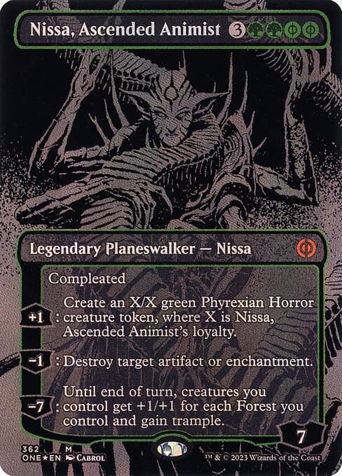 Nissa, Ascended Animist from Phyrexia: All Will Be One (Mythic)
